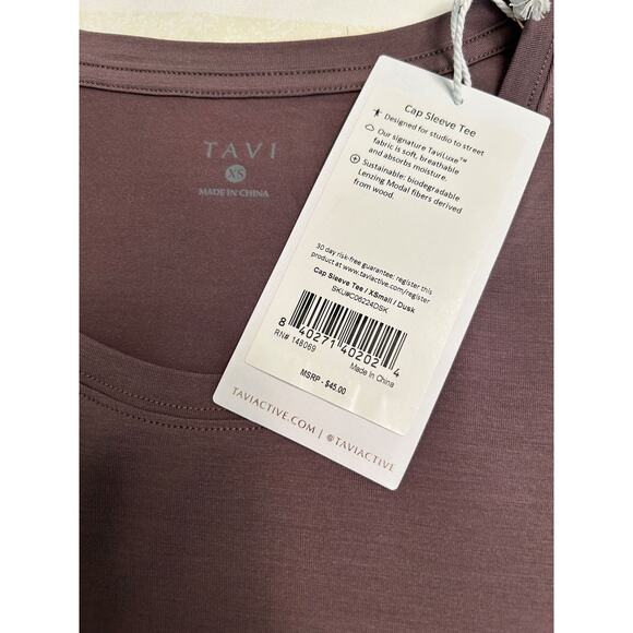 NWT Tavi Cap Sleeve Tee-Dusk- XS - Picture 4 of 8